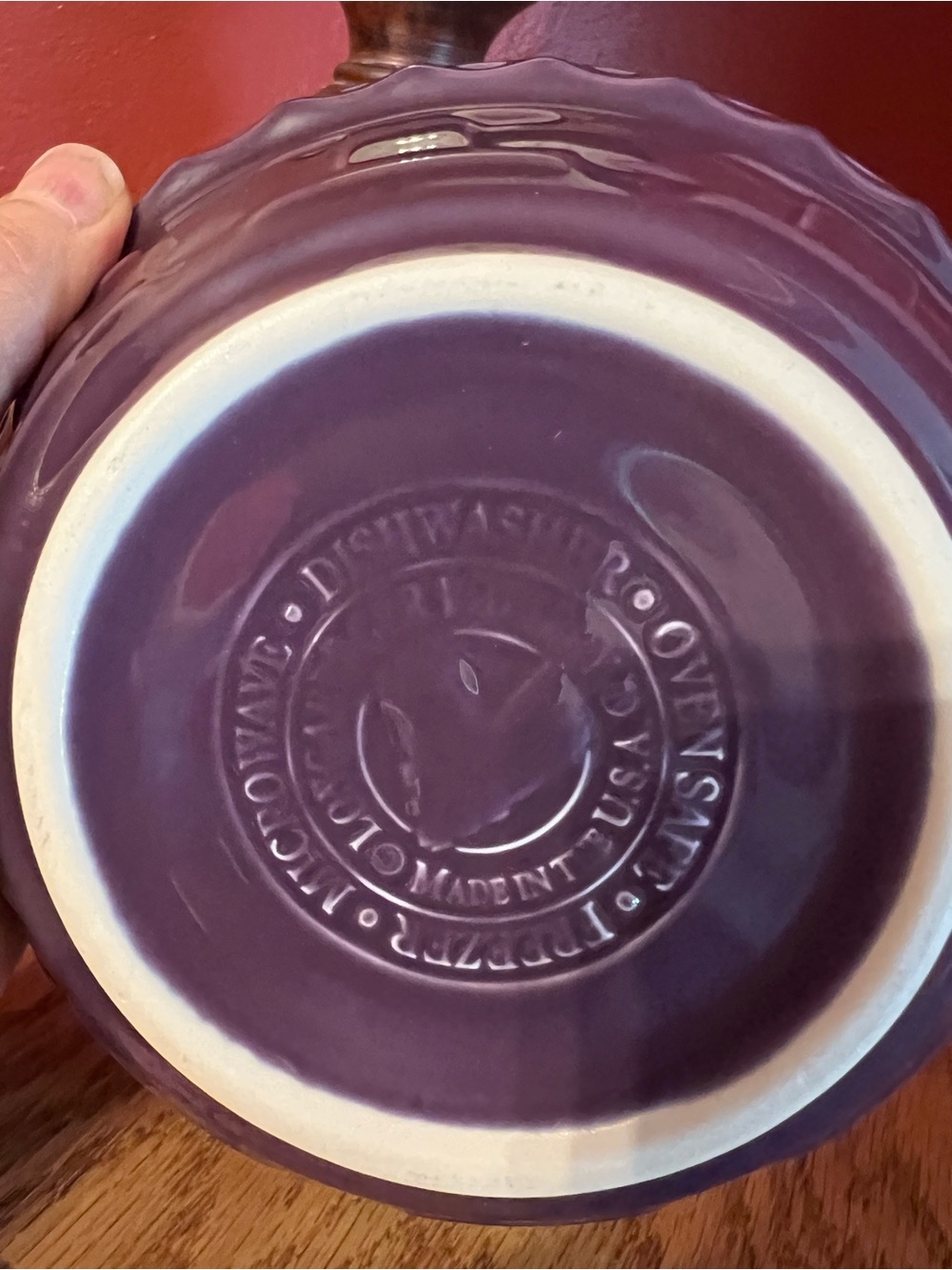 Longaberger Small Pie Plate- Eggplant Color 🥧 - Picture 5 of 8